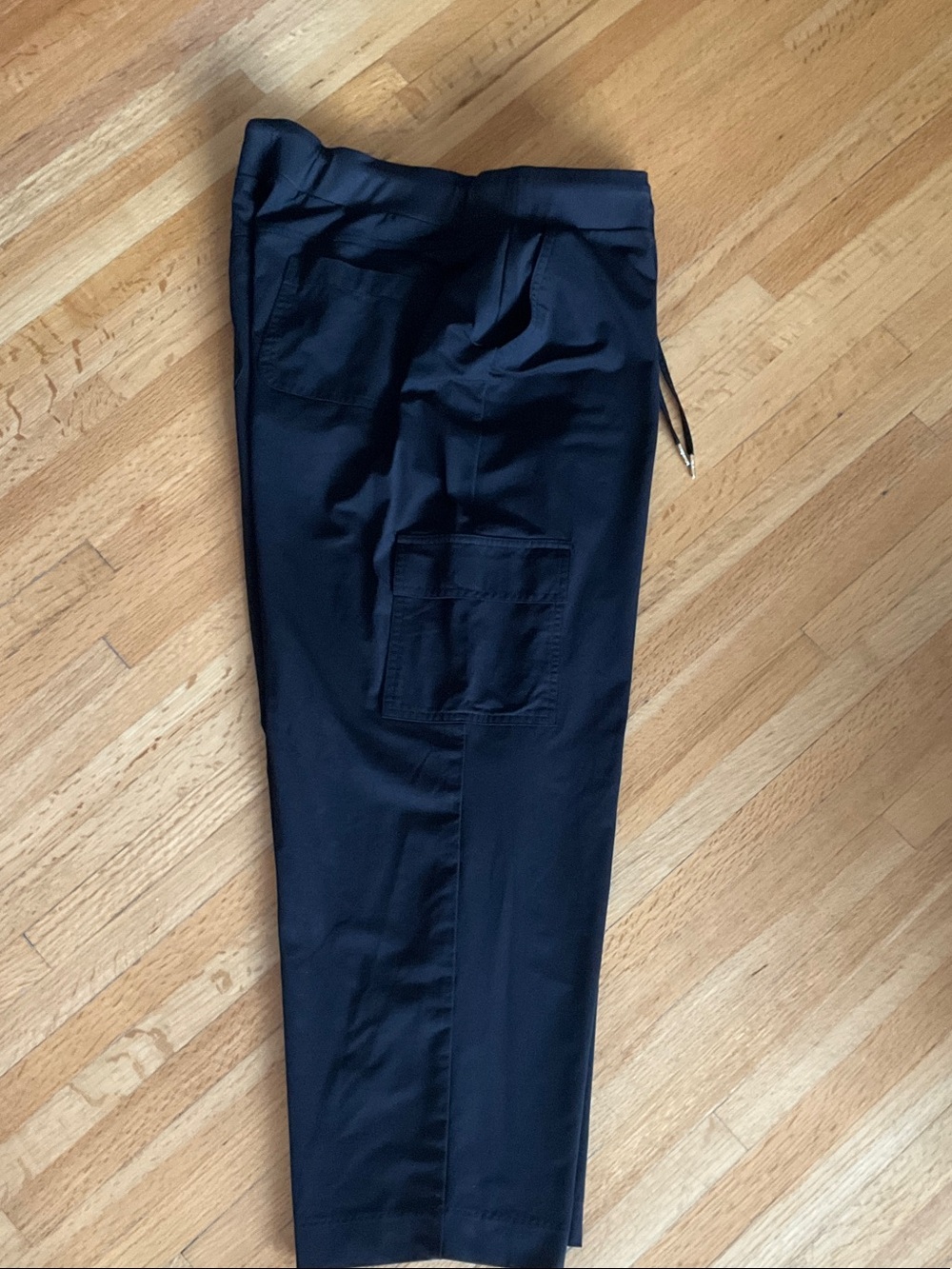 Jones New York Women Black Crop Cargo Pant